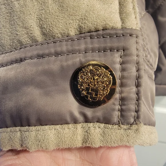 Vince Camuto Quilted Puffer Jacket - Taupe - Picture 5 of 5